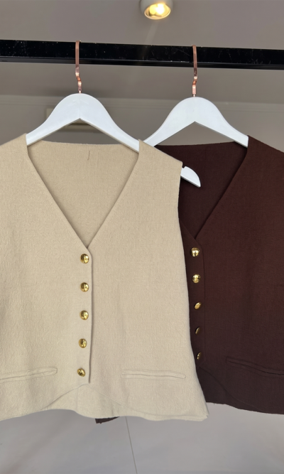 Colete tricot modal