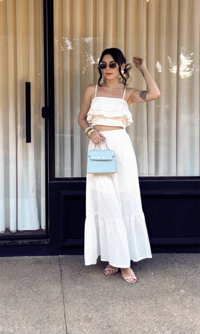 Conjunto Saia e Cropped