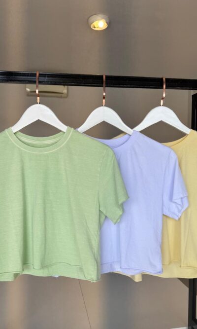 Cropped malha estonada