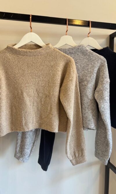 Cropped tricot mousse