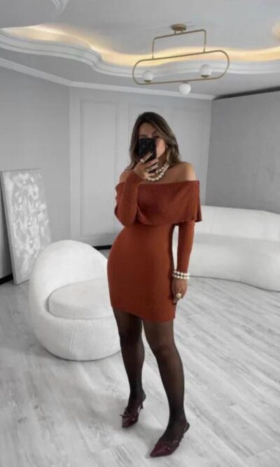 Vestido tricot modal