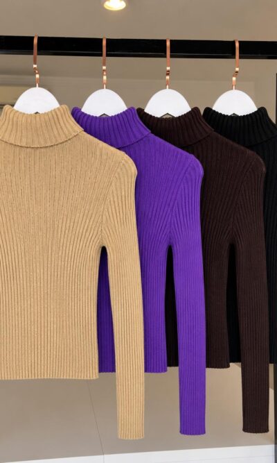 Blusa cacharrel tricot canelada