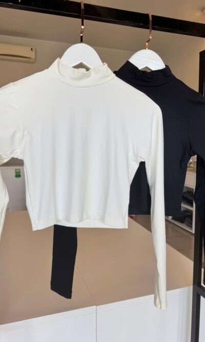 Cropped suplex gola alta
